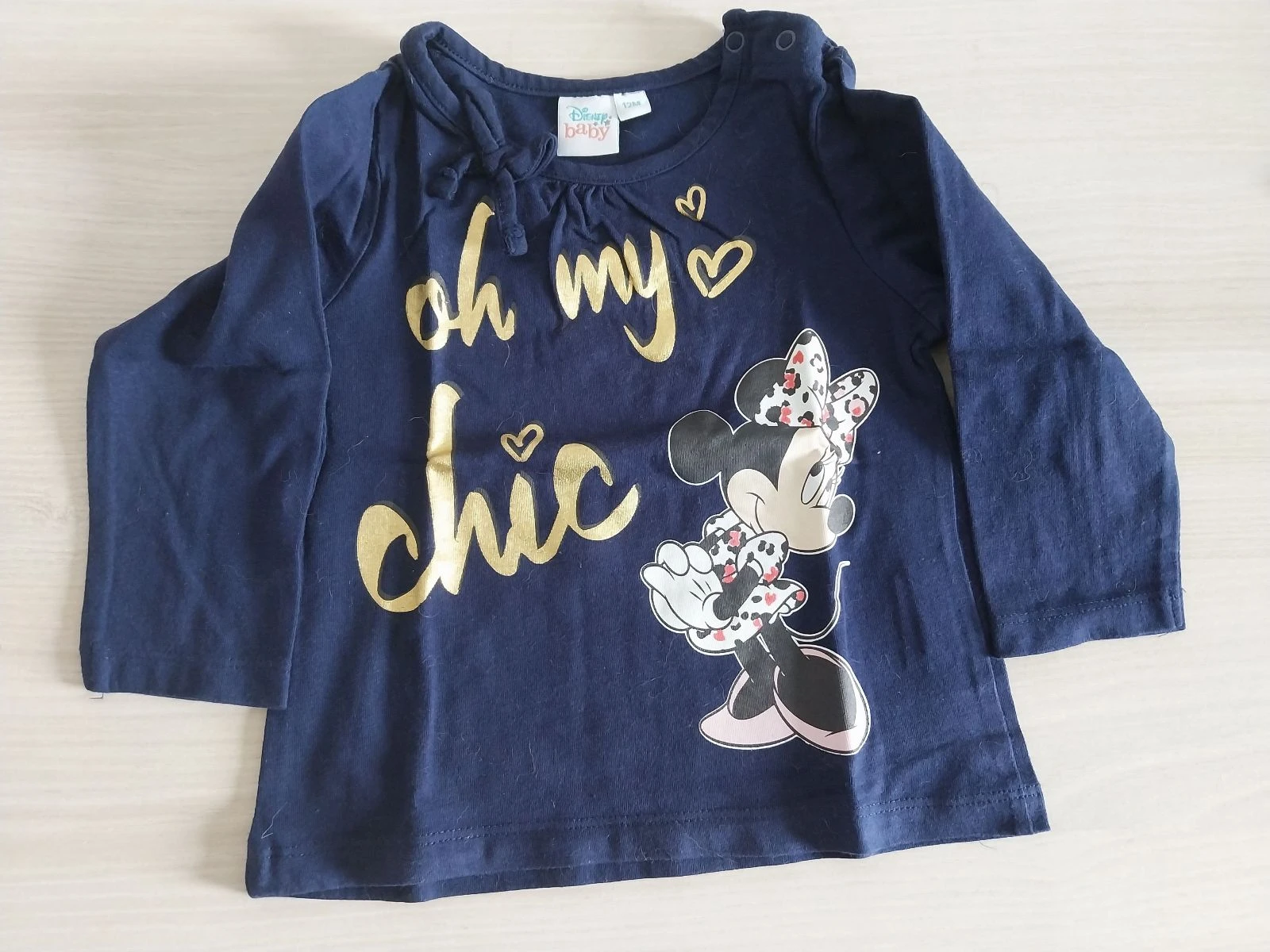 Navy blue Minnie top 12 months old – photo 2